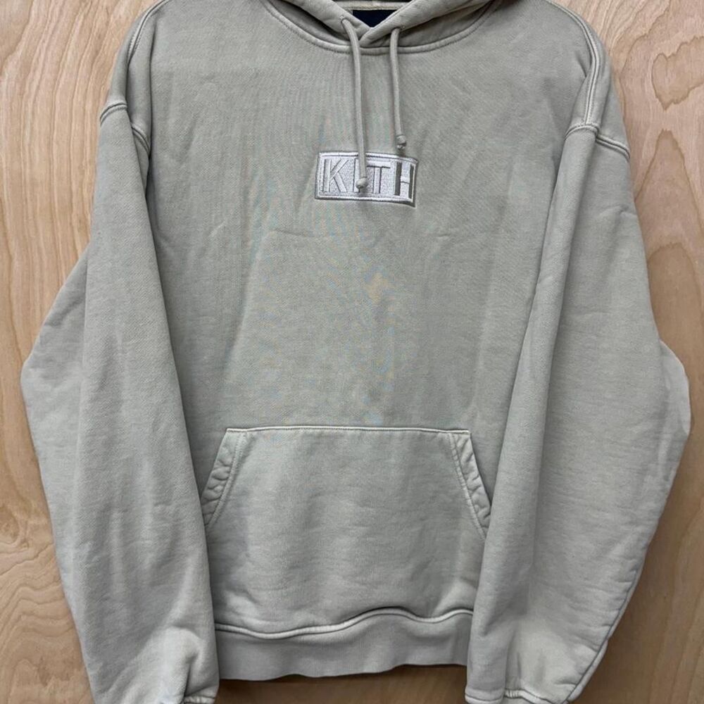 Kith Men's Green and Grey Hoodie